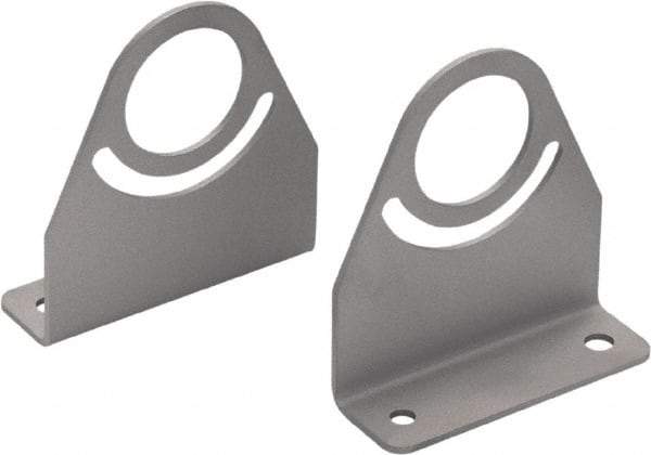 Waldmann Lighting - Task & Machine Light Mounting Bracket Set - Silver, For Use with Mach LED Plus 70 - Americas Industrial Supply