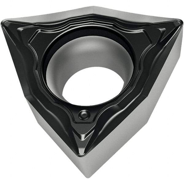 Walter - WCMT21.50.5 FM4 Grade WSM20S Carbide Turning Insert - 80° Trigon, 1/4" Inscr Circle, 3/32" Thick, 0.2mm Corner Radius - Americas Industrial Supply