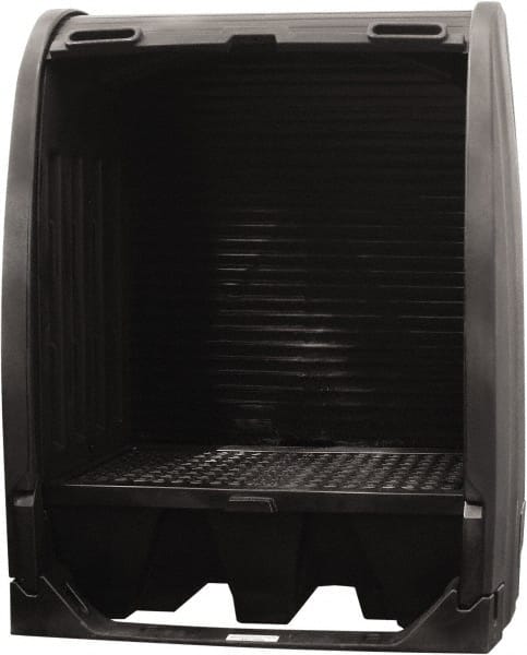 Enpac - Drum Storage Units & Lockers Type: Pallet with Rolltop Hardcover and Drain Number of Drums: 2 - Americas Industrial Supply