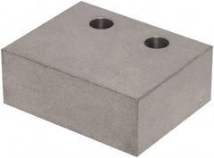 Raptor Workholding - 1 Piece Vise Jaw Plate - Aluminum, 3" Long, 1-1/2" High - Americas Industrial Supply