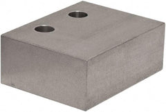 Raptor Workholding - 1 Piece Vise Jaw Plate - Aluminum, 3" Long, 1-1/2" High - Americas Industrial Supply