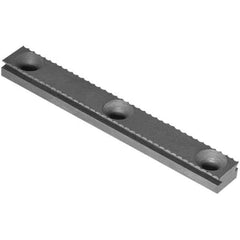 Raptor Workholding - 1 Piece Vise Serrated Dovetail Master Jaw Insert - Steel, 1/2" Long, 0.307" High - Americas Industrial Supply