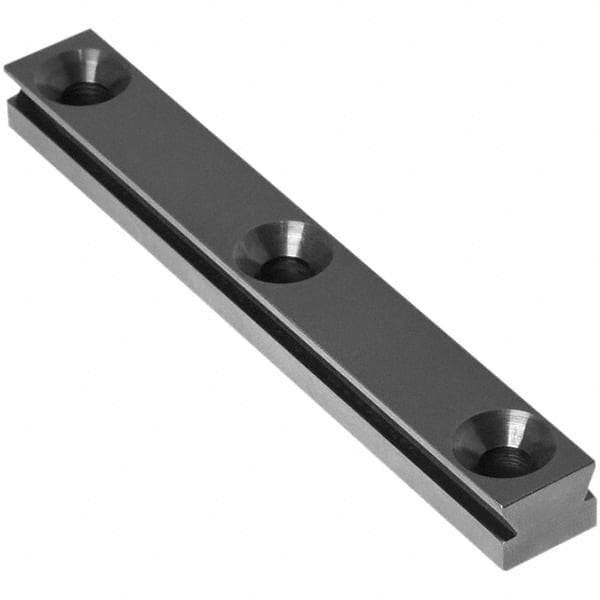 Raptor Workholding - 1 Piece Vise Straight Dovetail Master Jaw Insert - Steel, 1/2" Long, 3/8" High - Americas Industrial Supply