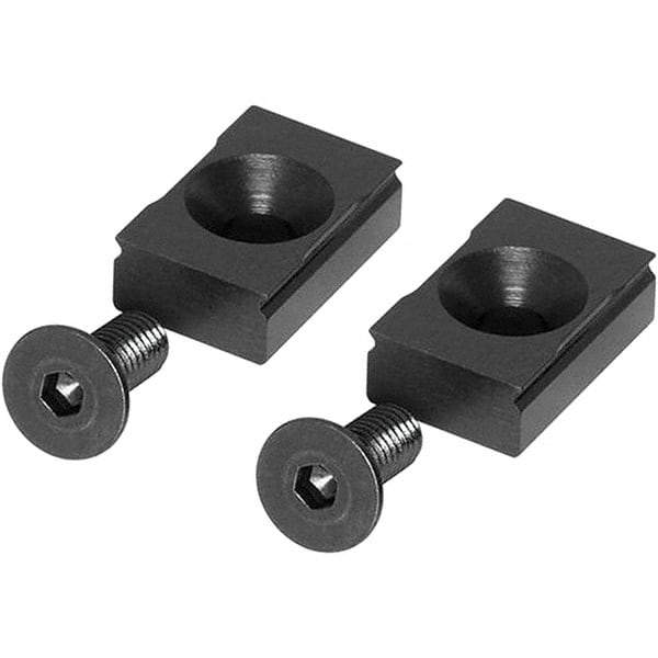 Raptor Workholding - Vise Jaw Plate - Steel, 1/2" Long, 4 Units - Americas Industrial Supply