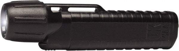 Underwater Kinetics - White Xenon Bulb, 38 Lumens, Industrial/Tactical Flashlight - Black Plastic Body, 4 AA Alkaline Batteries Included - Americas Industrial Supply
