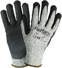Wells Lamont - Size XS (6), ANSI Cut Lvl 7, Nitrile Coated HPPE Fiber/Stainless Steel Cut Resistant Gloves - Americas Industrial Supply