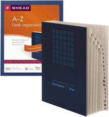 SMEAD - 9-7/8 x 11-3/4", Legal, Navy Blue, Index Folder - Americas Industrial Supply
