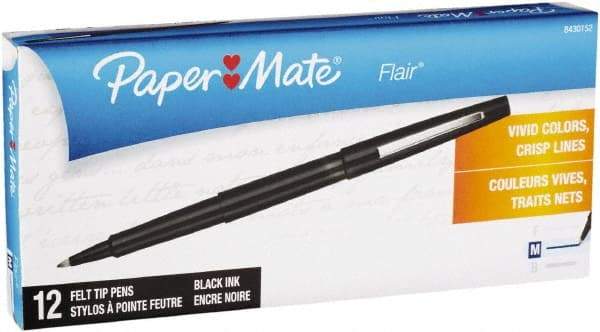 Paper Mate - Needle Porous Point Pen - Black - Americas Industrial Supply