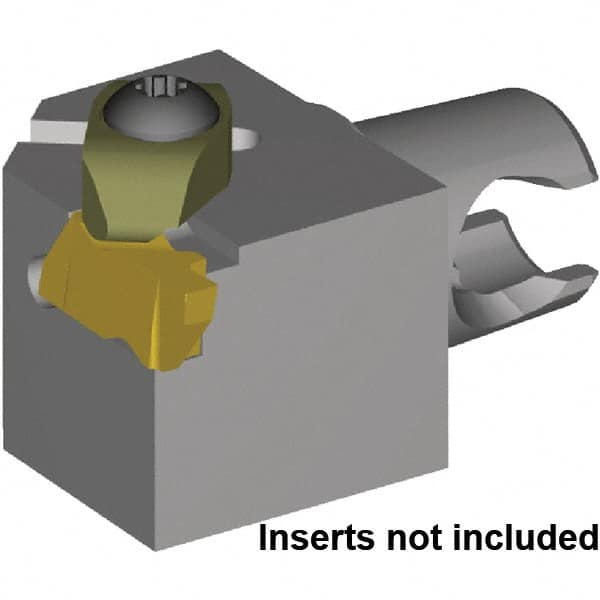 Kennametal - NG3L Insert, 25mm Head Length, Modular Grooving Cutting Unit Head - Right Hand Cut, System Size KM20, Series NE - Americas Industrial Supply