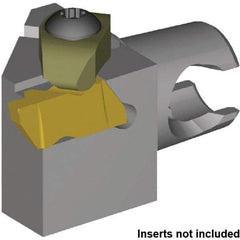 Kennametal - NG2L Insert, 30mm Head Length, Modular Grooving Cutting Unit Head - Left Hand Cut, System Size KM20, Series NS - Americas Industrial Supply