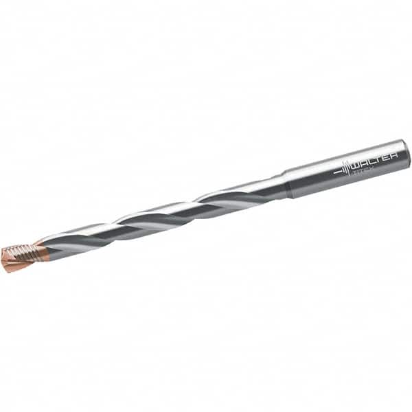 Walter-Titex - 15.5mm 140° Spiral Flute Solid Carbide Taper Length Drill Bit - Americas Industrial Supply