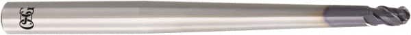 OSG - 8mm Diam, 12mm LOC, 3 Flute Solid Carbide Ball End Mill - WXS Finish, Single End, 120mm OAL, 12mm Shank Diam, Spiral Flute - Americas Industrial Supply