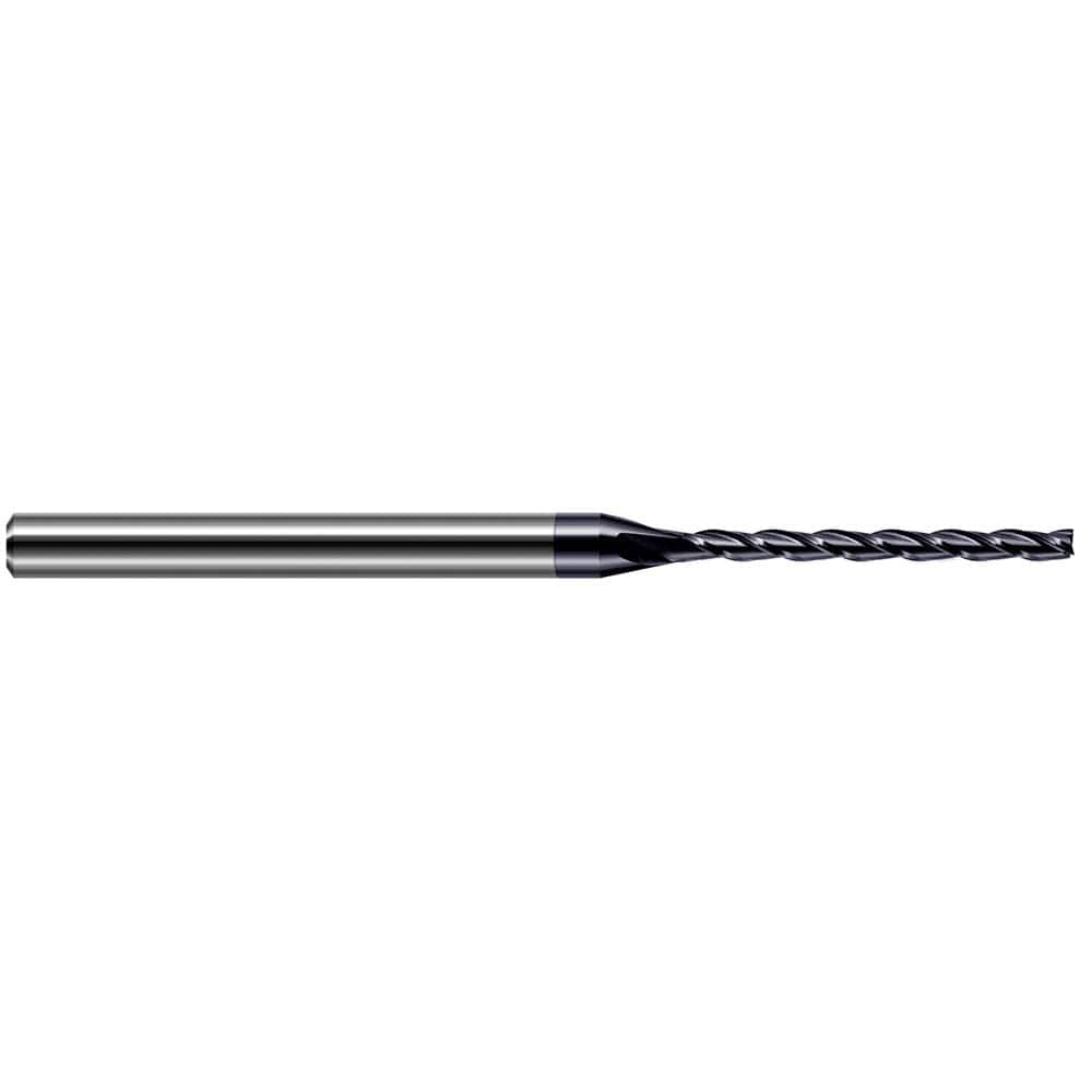 Harvey Tool - 1/32", 3/8" LOC, 1/8" Shank Diam, 2-1/2" OAL, 3 Flute Solid Carbide Square End Mill - Exact Industrial Supply