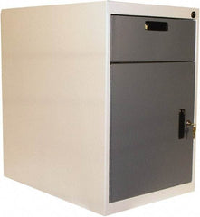 Proline - 1 Drawer, Modular Storage Cabinet - 16 Gauge Steel, 18" Wide x 26" Deep x 27-1/2" High, Blue/White - Americas Industrial Supply