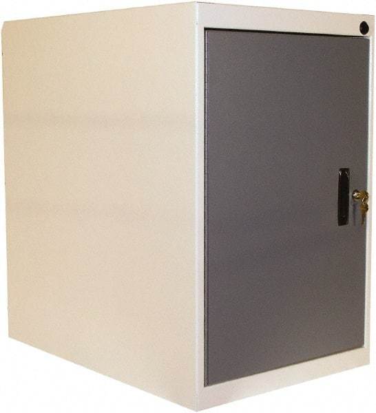 Proline - Modular Storage Cabinet - 16 Gauge Steel, 18" Wide x 26" Deep x 27-1/2" High, Blue/White - Americas Industrial Supply