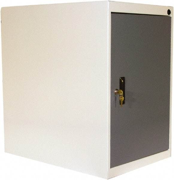 Proline - Modular Storage Cabinet - 16 Gauge Steel, 18" Wide x 26" Deep x 27-1/2" High, Blue/White - Americas Industrial Supply