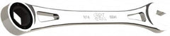SK - 9/16" 6 Point Combination Wrench - 9.44" OAL, Steel, Full Polish Finish - Americas Industrial Supply