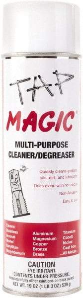 Tap Magic - 20 oz Aerosol Cleaner/Degreaser - Liquid, Pleasant - Americas Industrial Supply