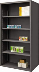 Durham - 4 Shelves, 6,600 Lb Capacity, Closed Shelving System - 60" Wide x 24" Deep x 72" High, Gray - Americas Industrial Supply