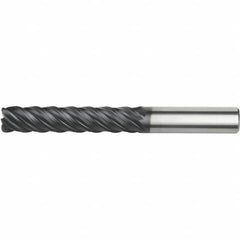 Kennametal - 25mm, 5 Flute, Single End, Solid Carbide, 6mm Corner Radius End Mill - 150mm OAL, Right Hand Flute, 75mm LOC, Right Hand Cut - Americas Industrial Supply