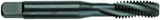 10-32 Dia. - GH2 - 3 FL - Premium HSS - Black Oxide Semi Bottoming Spiral FL Tap - Americas Industrial Supply