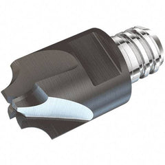 Iscar - MM ER Grade IC908 Carbide Corner Rounding Milling Tip Insert - TiAlN Finish, 4 Flutes, 10mm Cutting Diam, 13mm Extension, 1/16" Cnr Rad - Americas Industrial Supply