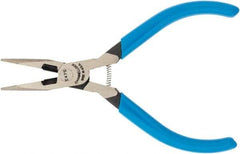 Channellock - 4.86" OAL, 1" Jaw Length, Long Nose Side Cutting Pliers - Standard Head, Cushion Grip Handles - Americas Industrial Supply
