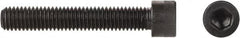 Made in USA - #10-32 Thread Hex Socket Drive, Socket Cap Screw - Grade ASTM A574 Alloy Steel, Black Oxide Finish, Fully Threaded, 3-1/2" Length Under Head - Americas Industrial Supply