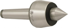Bison - MT5 Morse Taper Shank, 85mm Head Diam, Live Center - 2,500 Max RPM, 40mm Point Diam, 1.73" Point Len, 4,190 Lb Max Workpc, Standard Point - Americas Industrial Supply