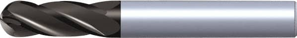 Kennametal - 20mm Diam, 38mm LOC, 4 Flute Solid Carbide Ball End Mill - TiAlN Finish, Single End, 104mm OAL, 20mm Shank Diam - Americas Industrial Supply