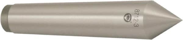 Bison - 1.24" Head Diam, Standard Point Solid Dead Center - 4MT Morse Taper, 14mm Point Diam - Americas Industrial Supply
