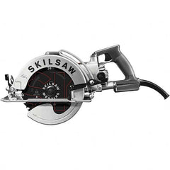 Skilsaw - 15 Amps, 8-1/4" Blade Diam, 4,700 RPM, Electric Circular Saw - 120 Volts, 8' Cord Length, 7/8" Arbor Hole, Left Blade - Americas Industrial Supply