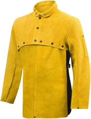 Steiner - Size 2XL, 20" Long, Cape Sleeves & Bib - Leather, Bourbon - Americas Industrial Supply