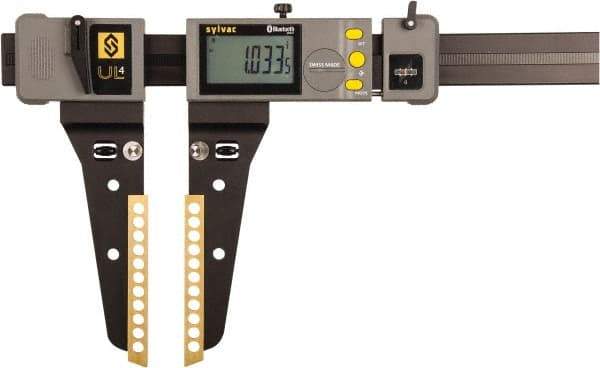 Fowler - 0 to 600mm Range, 0.01mm Resolution, IP67 Electronic Caliper - 200mm Stainless Steel Jaws, 0.04mm Accuracy, Wireless Output - Americas Industrial Supply