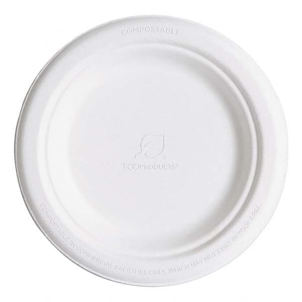 ECO PRODUCTS - Renewable & Compostable Sugarcane Plates, 6", 1000/Carton - Americas Industrial Supply