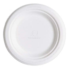 ECO PRODUCTS - Renewable & Compostable Sugarcane Plates, 6", 1000/Carton - Americas Industrial Supply