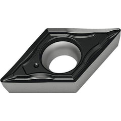 Walter - DCMT FM4 Grade WSM30S Turning Insert - TiAlN+Al2O3+(Al) Finish, 55° Rhombic, 9.53mm Inscr Circle, 3.97mm Thick, 0.2mm Corner Radius - Americas Industrial Supply