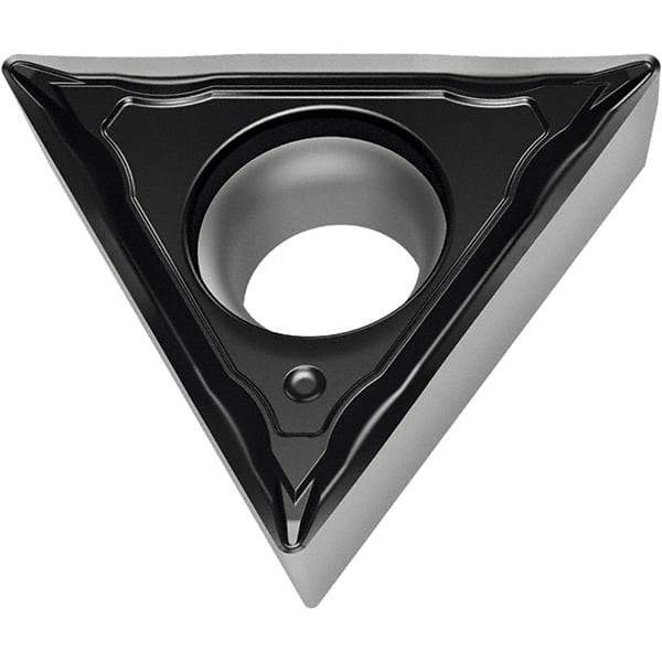 Walter - TPMT FM4 Grade WMP20S Turning Insert - TiCN+Al2O3+(TiCN) Finish, 60° Triangle, 6.35mm Inscr Circle, 2.38mm Thick, 0.4mm Corner Radius - Americas Industrial Supply