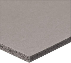 Value Collection - 1/8" Thick x 2" Wide x 6' Long Gray Closed Cell Silicone Foam Rubber Roll - Stock Length, Adhesive Back, -60°F to 400°F - Americas Industrial Supply