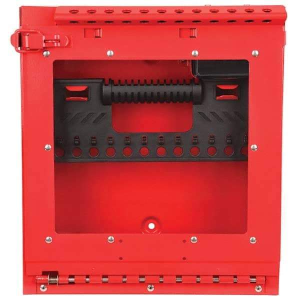 Master Lock - Group Lockout Boxes Portable or Wall Mount: Wall Mount Maximum Number of Padlocks: 12 - Americas Industrial Supply