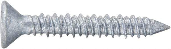 Powers Fasteners - 3/16" Diam, 2-3/4" OAL, Phillips Drive, Concrete Screw & Masonry Fastener - Stainless Steel, Perma-Seal Finish, Includes #3 Phillips Bit - Americas Industrial Supply