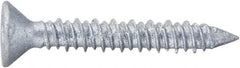 Powers Fasteners - 3/16" Diam, 2-3/4" OAL, Phillips Drive, Concrete Screw & Masonry Fastener - Stainless Steel, Perma-Seal Finish, Includes #3 Phillips Bit - Americas Industrial Supply