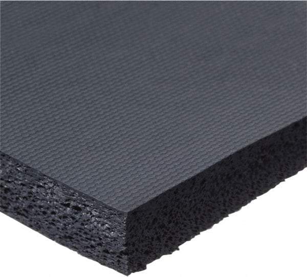 Value Collection - 1/16" Thick x 12" Wide x 1' Long Blue Closed Cell Silicone Foam Rubber Roll - Stock Length, Plain Back, -100°F to 500°F - Americas Industrial Supply