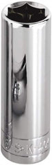 SK - 1/4" Drive, Deep Hand Socket - 6 Points, Steel, Chrome Finish - Americas Industrial Supply