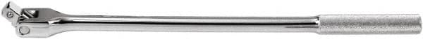 SK - 1/2" Drive Socket Knurled Handle - 30-5/8" OAL, Full Polish Chrome Finish - Americas Industrial Supply