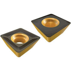 Iscar - SDHW100408 TN Grade IC380 Carbide Milling Insert - TiCN/TiN Finish, 4.5mm Thick, 0.8mm Corner Radius - Americas Industrial Supply