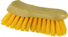 O-Cedar - 1-3/8" Bristle Length, Polypropylene Utility Scrub Brush - 6" Long x 3" Wide Head, 6" OAL, Beige, Plastic Block - Americas Industrial Supply
