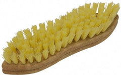 O-Cedar - 1" Bristle Length, Polypropylene Scrub Brush - 9" Long x 2-1/2" Wide Head, 9" OAL, Beige, Foam Block - Americas Industrial Supply