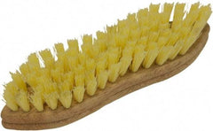 O-Cedar - 1" Bristle Length, Tampico Scrub Brush - 11" Long x 3" Wide Head, 11" OAL, Beige, Wood Block - Americas Industrial Supply