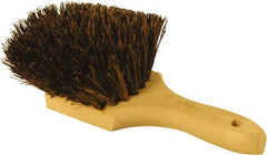 O-Cedar - 2" Bristle Length, Palmyra Utility Scrub Brush - 9" Long x 3" Wide Head, 9" OAL, Black, Wood Block - Americas Industrial Supply